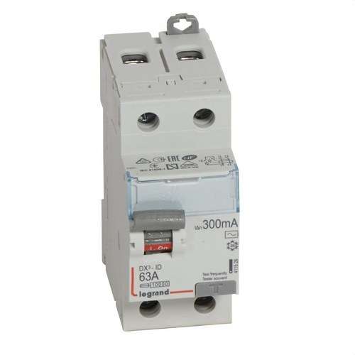 Diferencial DX3 2P 63A 300mA Classe AC amb referència 411526 de la marca LEGRAND