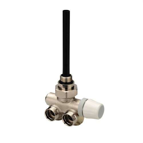 Válvula termostatizable monotubo Toallero pared cabezal izquierdo rosca macho 1/2" con referencia 52110 de la marca ORKLI