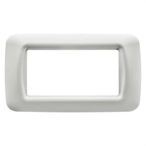 Placa de 4 mòduls blanc núvol System amb referència GW22504 de la marca GEWISS