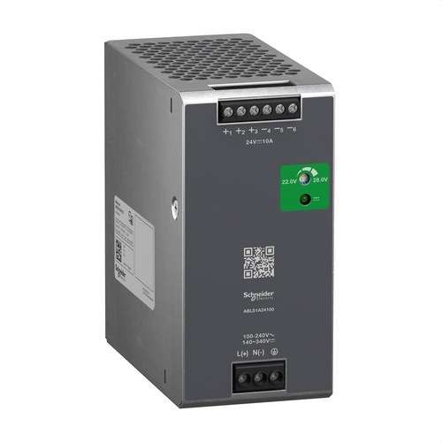 Font d'alimentació regulada monofàsica optimitzada 100-240v ac 24v 10a amb referència ABLS1A24100 de la marca SCHNEIDER ELECTRIC