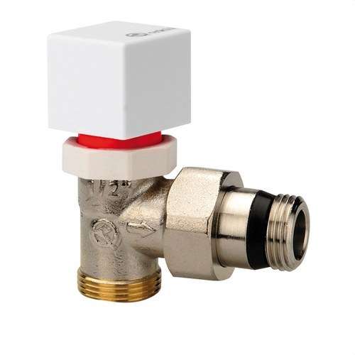 Válvula bitubo termostática macho escuadra 3/8" con referencia 67190 de la marca ORKLI