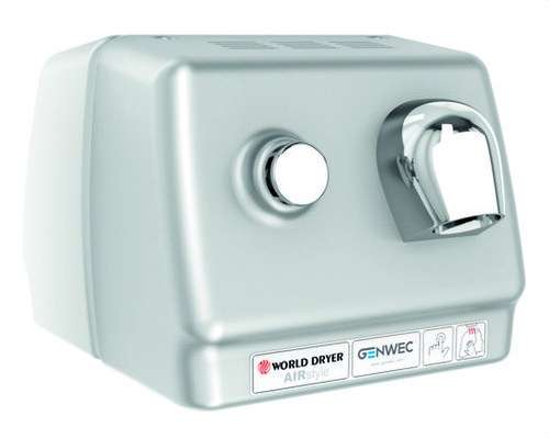 Secamans amb polsador Airstyle acer inoxidable setinat amb referència GW02 06 04 01 de la marca GENWEC