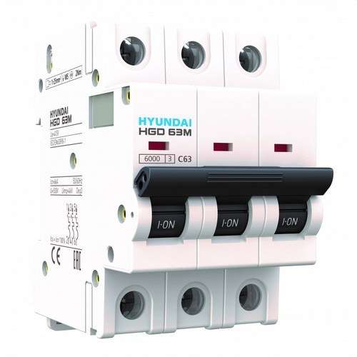 Magnetotérmico STD 2P 16A Curva C Curva C 6kA con referencia HGD63-M2P016C de la marca HYUNDAI