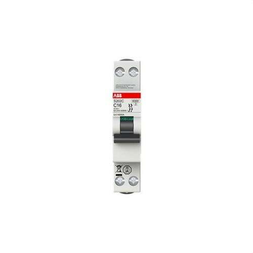 Magnetotérmico S202C-C10 2 10A Curva C 6 kA con referencia 2CDS252280R0104 de la marca ABB
