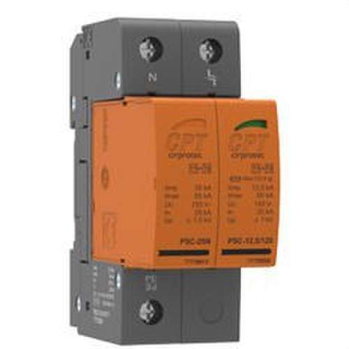 Protector de sobretensions transitòries PSC2-230-TT 1P+N 12,5kA 2 mòduls desendollable amb referència 77738205 de la marca CIRPROTEC