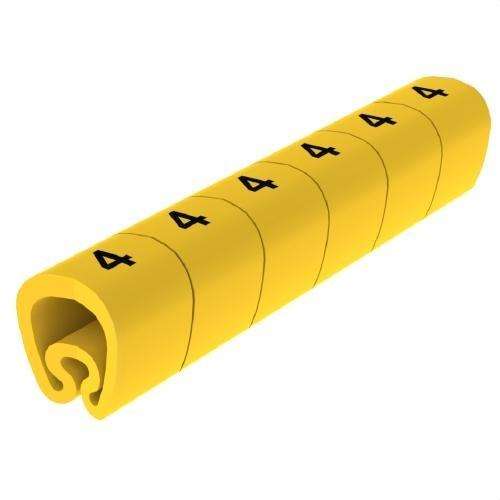 Senyalitzadors precortats grocs Ø18 PVC plastificats amb referència 1813-4 de la marca UNEX