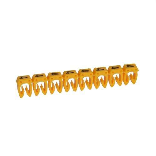 Etiqueta per a cablejat CAB 3 - Xifra 4 fins a 2,5mm2 amb referència 038224 de la marca LEGRAND
