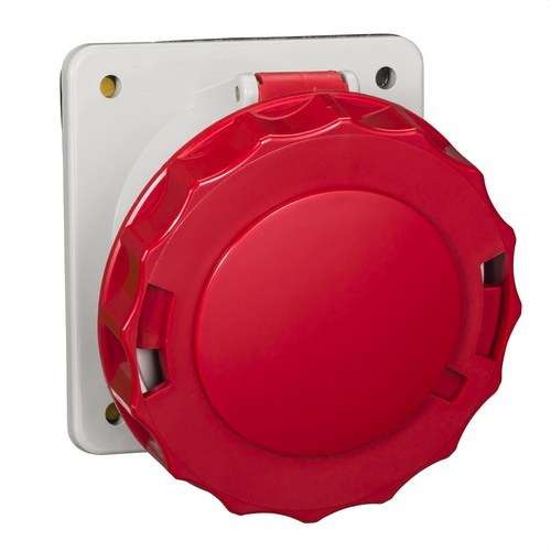 Base d'encastar inclinada de 63A 3P+TT 380-415V IP67 amb referència 81282 de la marca SCHNEIDER ELECTRIC