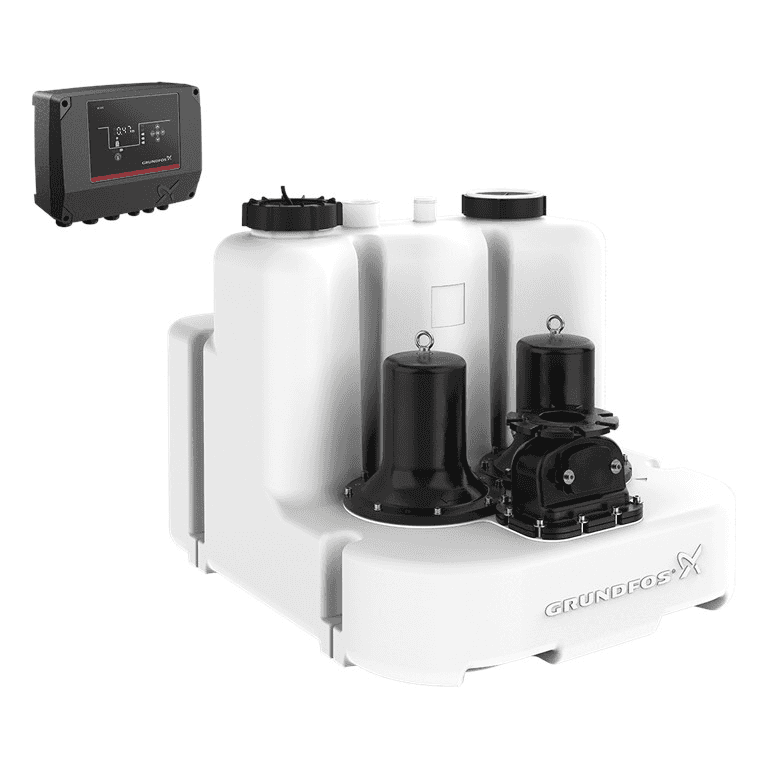 Estación elevadora de doble bomba Grundfos Multilift MLD.32.3.2 con referencia 97901112 de la marca GRUNDFOS