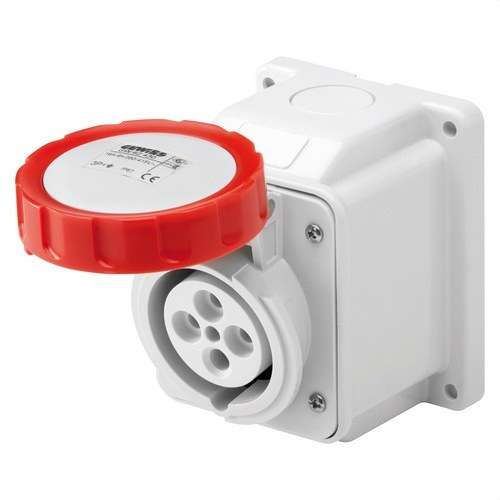 Base fixa de superfície a 10º. IP67 3P+T 32A 400V 6H amb referència GW62441 de la marca GEWISS
