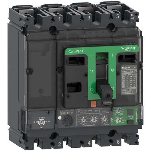 Interruptor automático ComPacT NSX160F 36kA AC 4P4R 160A Micrologic 4.2 con referencia C16F44V160 de la marca SCHNEIDER ELECTRIC