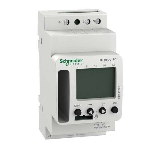 Interruptor astronòmic i crepuscular Acti9 IC SMART 1 Canal amb referència CCT15225 de la marca SCHNEIDER ELECTRIC