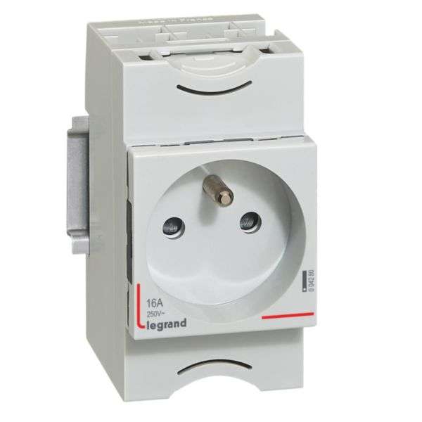 presa de corrent - 10/16A - 250V~ - 2P+T sortint - amb obturador amb referència 004280 de la marca LEGRAND