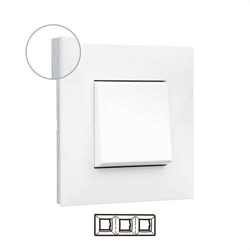 Marc embellidor de 2 elements blanc/crom Valena Next amb referència 741013 de la marca LEGRAND