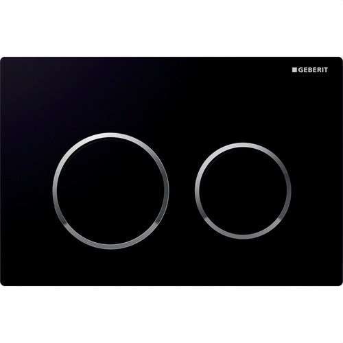 Polsador de doble descàrrega OMEGA20 cromat brillant amb referència 115.085.KM.1 de la marca GEBERIT