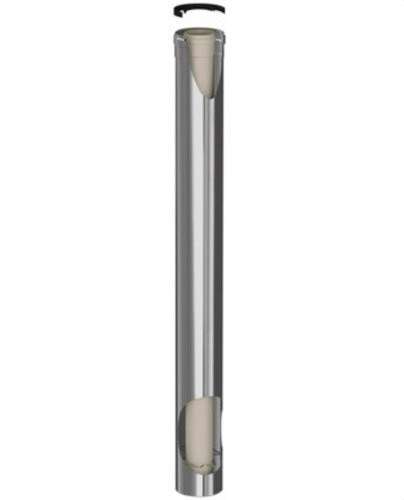 Tub de xemeneia coaxial mascle-femella diàmetre 125/200 mm de 1000 mm polipropilè/inox amb referència 125200-1000MH45 de la marca FIG