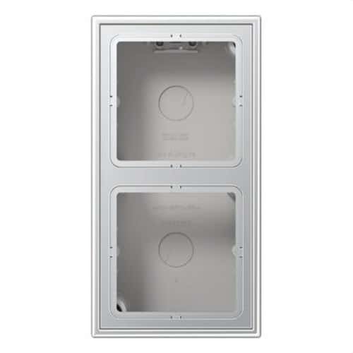 Caja de superficie doble aluminio LS con referencia AL2582A-L de la marca JUNG