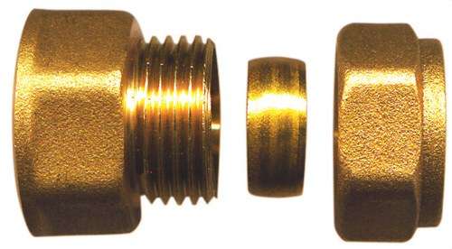 Racord recte femella de llautó 1/2"x12mm amb referència TAP00223 de la marca ATUSA