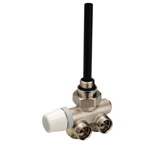 Válvula termostatizable monotubo para toallero pared cabezal derecho rosca macho 1/2" con referencia 52310 de la marca ORKLI