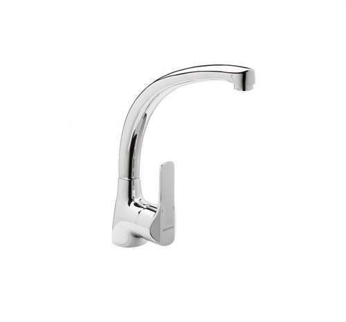 Aixeta de cuina monocomandament broc conformat K8 crom amb referència 61203 28 45 66 de la marca GENEBRE
