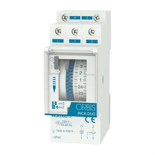Interruptor horari analògic INCA DUO D 230V amb referència OB330132 de la marca ORBIS