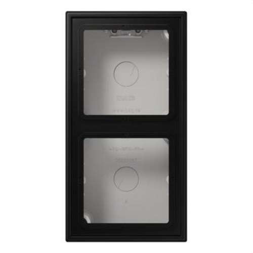 Caixa de superfície doble negre mat LS amb referència LS582ASWM de la marca JUNG