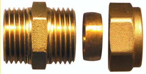 Racord recte mascle de llautó 3/8"x12mm amb referència TAP00022 de la marca ATUSA