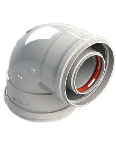 Colze xemeneia diàmetre 80/110mm 90º femella-femella alumini blanc amb referència 811-90HHP1 de la marca FIG