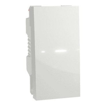 Polsador d'1 mòdul Schneider New Unica blanc amb referència NU310618 de la marca SCHNEIDER ELECTRIC