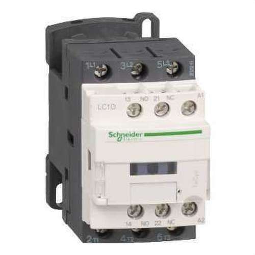 Contactor 12A 1 NA/1 NC 48V 50-60HZ con referencia LC1D12E7 de la marca SCHNEIDER ELECTRIC
