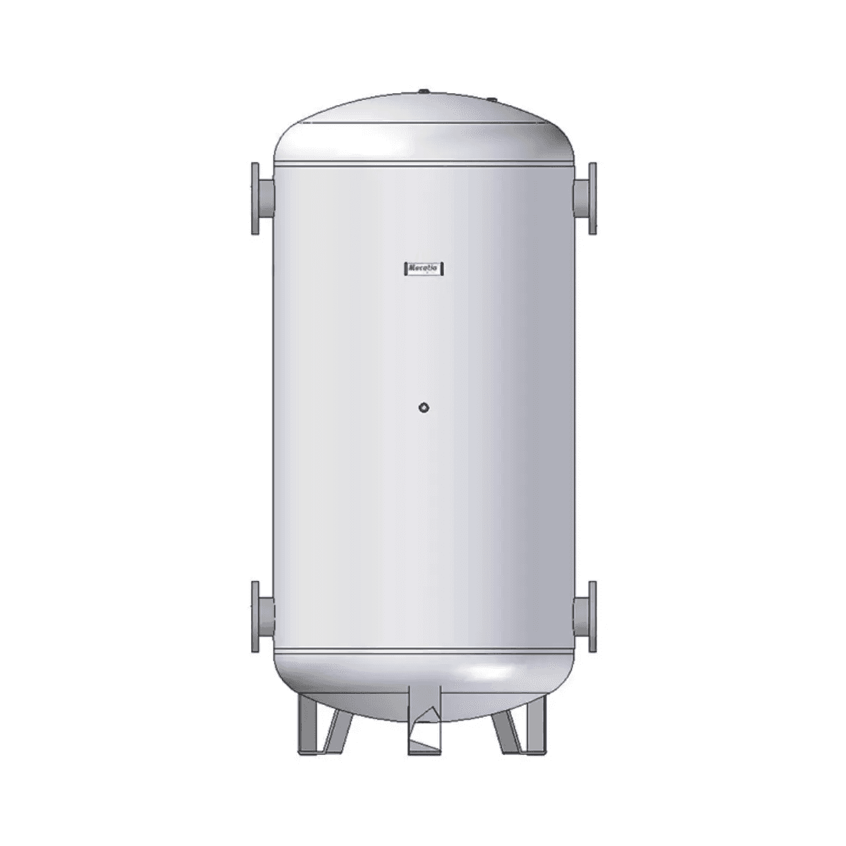 Dipòsit d'inèrcia d'acer inoxidable Mecalia DPI/DI de 150 litres amb referència 02706 de la marca MECALIA