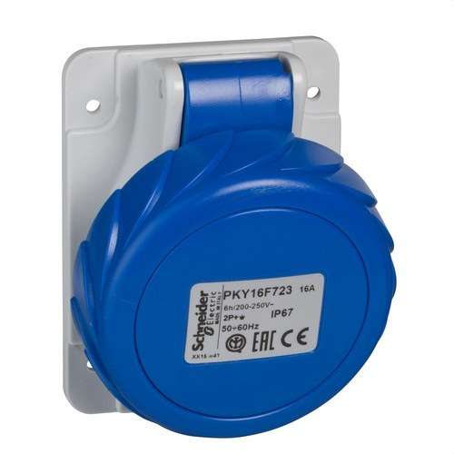 Base d'encastar de 16A 2P+TT 200-250V IP67 amb referència PKY16F723 de la marca SCHNEIDER ELECTRIC