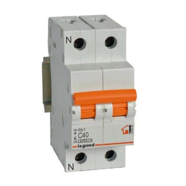 Magnetotèrmic RX³ - 1P+N - 230V~ - 40A - corba C amb referència 419930 de la marca LEGRAND
