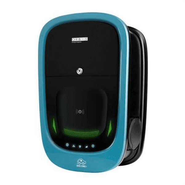 Carregador cotxe elèctric doble amb wifi Orbis VIARI Combi trifàsic 2 x 22 kW Tipus II amb referència OB94P7CCKA2 de la marca ORBIS