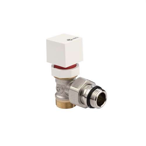 Válvula bitubo termostática macho escuadra 3/8" con referencia 67122 de la marca ORKLI