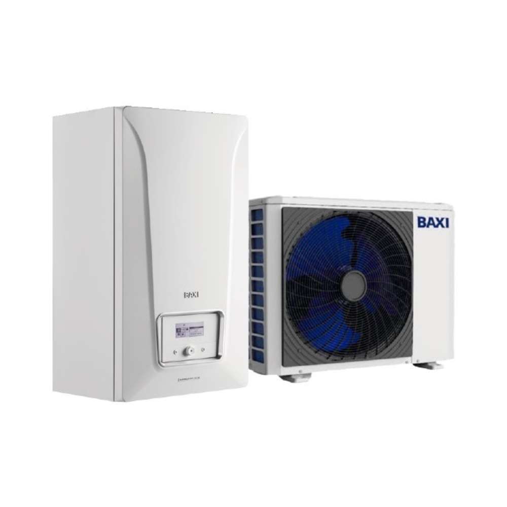 Conjunto de aerotermia bibloc para calefacción, refrigeración y ACS Platinum BC V2000 iR32 12 MR con referencia 7830822 de la marca BAXI 