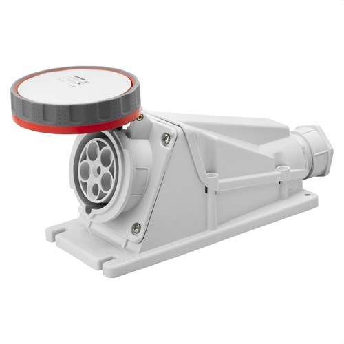 Base fixa de superfície a 90º. IP67 3P+N+T 63A 400V amb referència GW63527 de la marca GEWISS