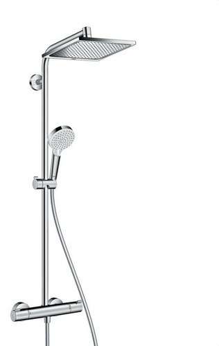 Conjunt de dutxa Crometta E Showerpipe 240 amb 1 Jet EcoSmart amb referència 27281000 de la marca HANSGROHE