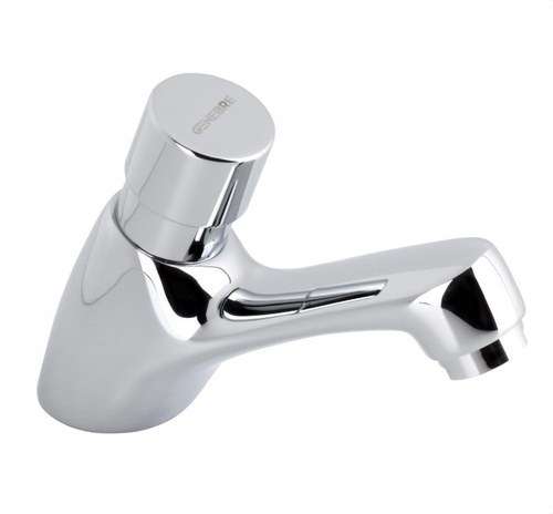 Aixeta de lavabo temporitzada amb polsador 1/2" crom amb referència 1160 04 de la marca GENEBRE