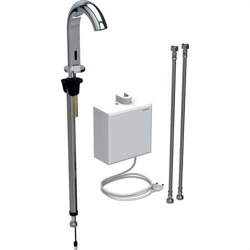 Aixeta de lavabo electrònica Geberit Piave servei de xarxa crom amb referència 116.162.21.1 de la marca GEBERIT