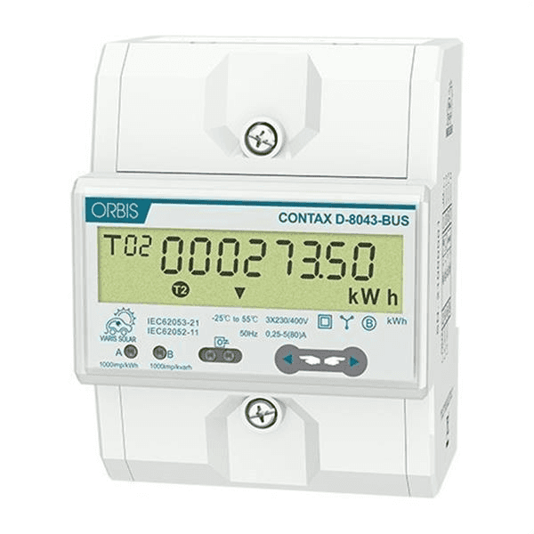 Mesurador d'energia trifàsic fins a 80 A Orbis CONTAX D-8043 amb referència OB709900 de la marca ORBIS