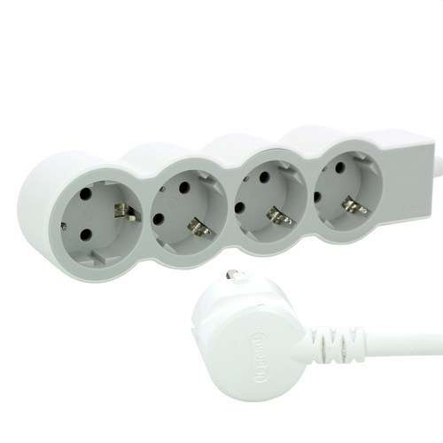 Base d’endolls múltiple amb 4 preses schuko i cable de 5 metres amb referència 694569 de la marca LEGRAND