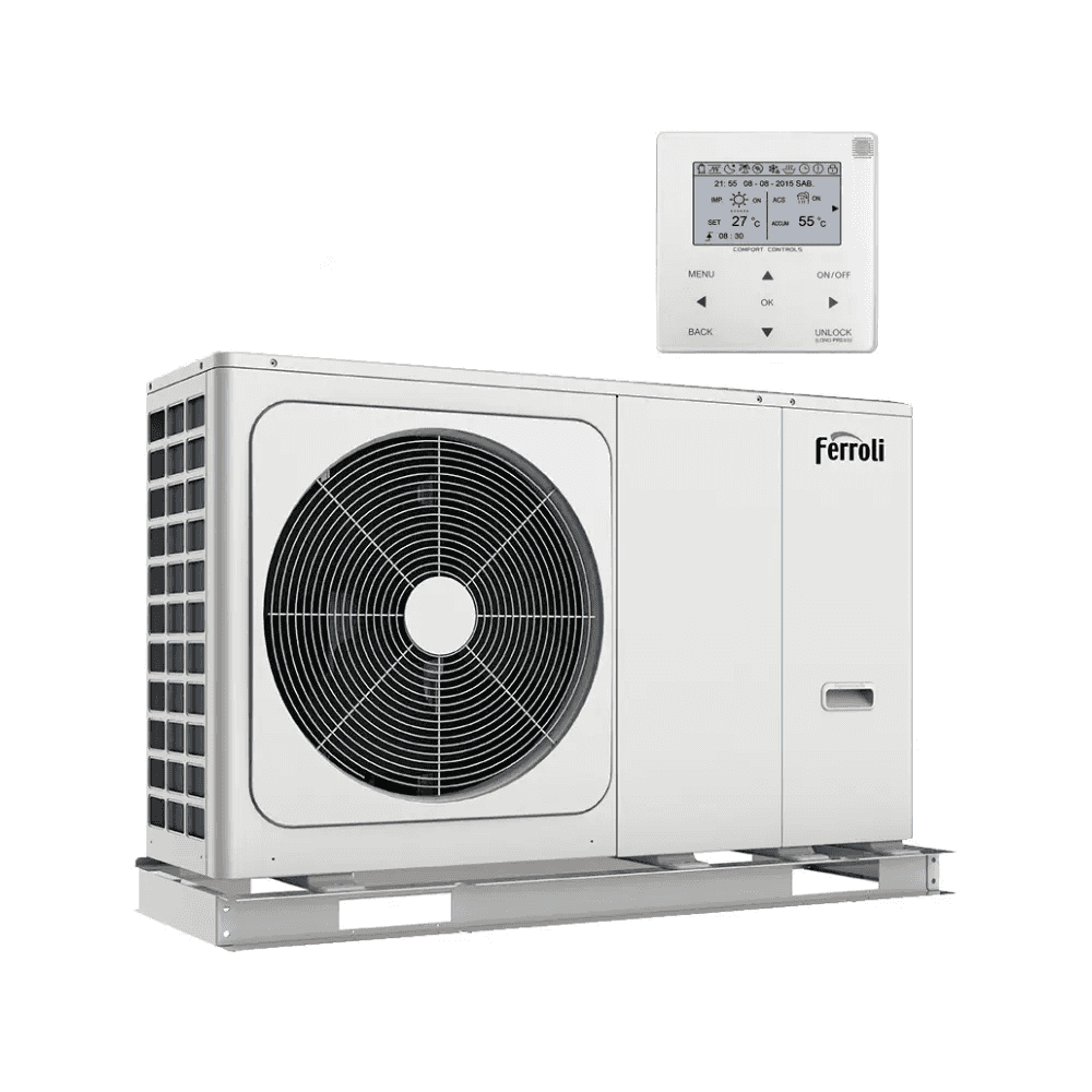 Bomba de calor aerotèrmia monobloc Ferroli OMNIA M 3.2 12 kW amb referència 2CP000EF de la marca FERROLI