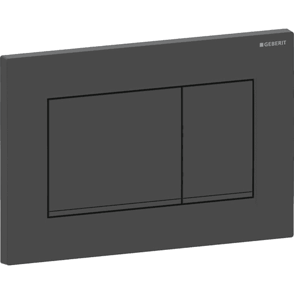 Geberit Sigma20 dual flush button matte black/black with reference 115.883.16.1 from the brand GEBERIT