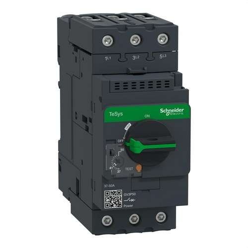 Disyuntor motor magnetotérmico GV3 37/50A con referencia GV3P50 de la marca SCHNEIDER ELECTRIC