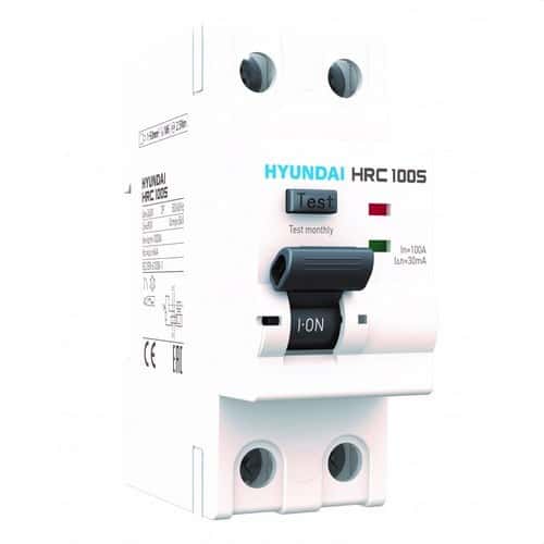 Magnetotérmico STD 4P, 63A, 30mA Curva A con referencia HRC63S-F4PG4063 de la marca HYUNDAI