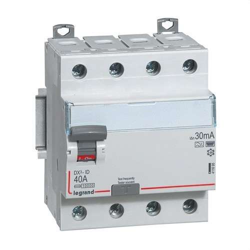 Diferencial DX3 4P 40A 30mA Classe HPI amb referència 411695 de la marca LEGRAND