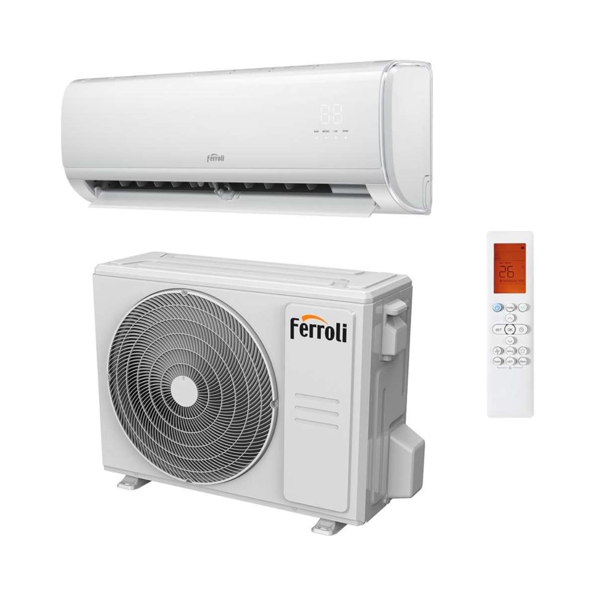 Aire acondicionado con wifi Ferroli Giada S 12 3,5 kW 12000 BTU con referencia 4B3970129 de la marca FERROLI
