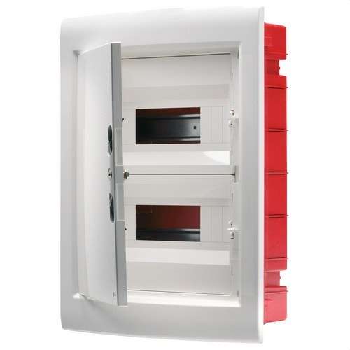 Quadre de distribució d'encastar amb porta cega 36 mòduls (18x2) amb referència GW40889 de la marca GEWISS