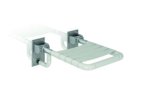 Foldable Seat for Bathrooms and Showers with Nylon Finish and Stainless Steel Base with reference GW11 38 09 00 from the brand GENWEC